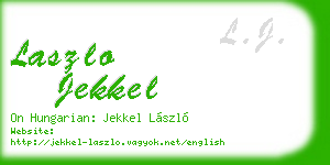 laszlo jekkel business card